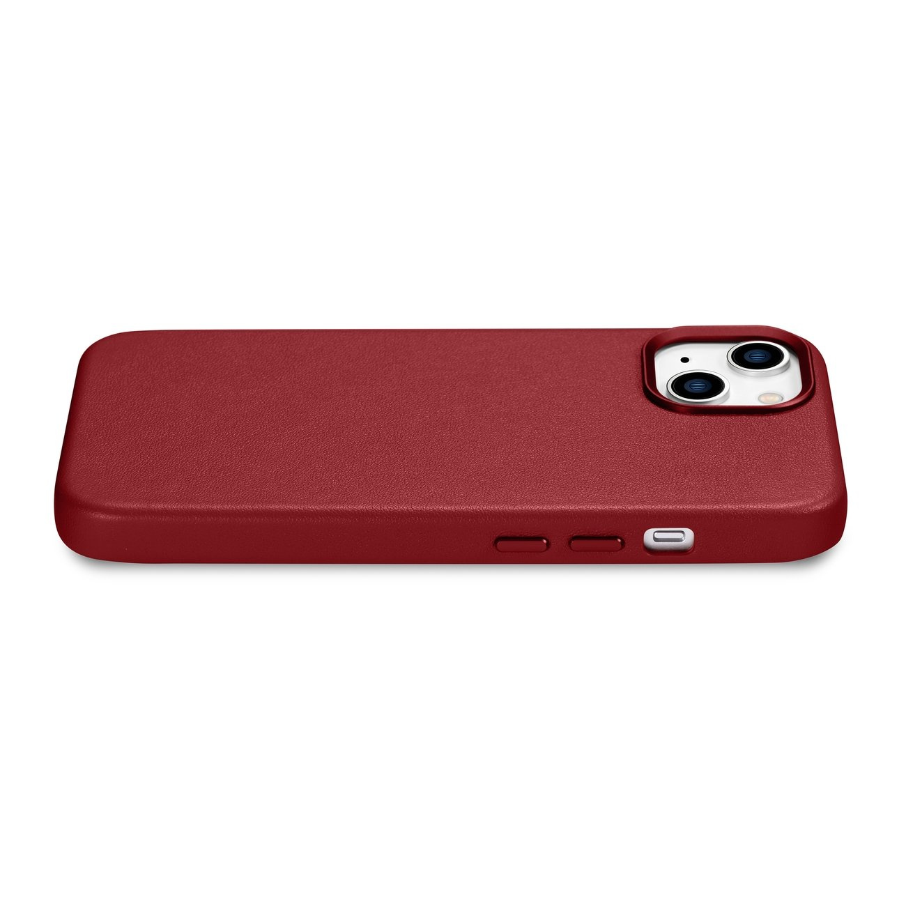 iCarer Case Leather MagSafe Apple iPhone 14 Plus red