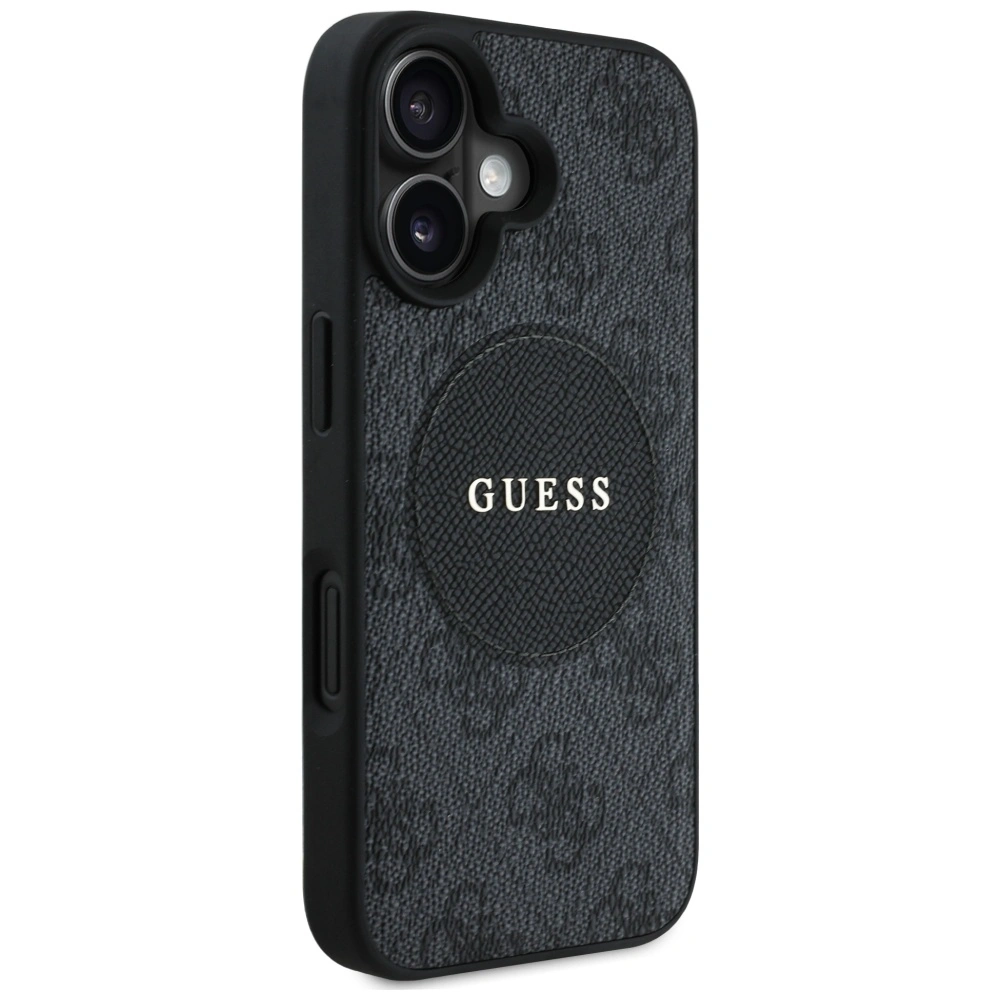 Guess 4G Circle Classic Logo MagSafe Apple iPhone 16 black