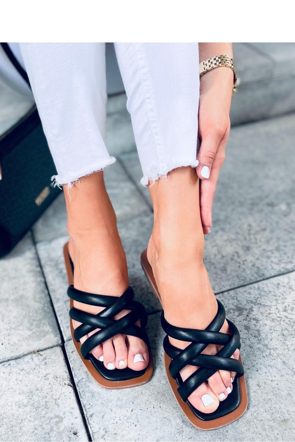 Flip-flops model 167472 Inello black Ladies