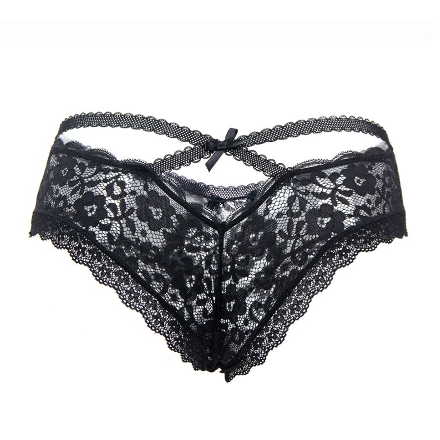 QUEEN LINGERIE FLORAL LACE PANTIES  S/M