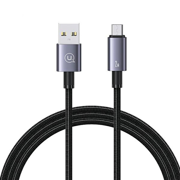 USAMS US-SJ670 USB-A / microUSB cable 2A 2m Fast Charging tarnish