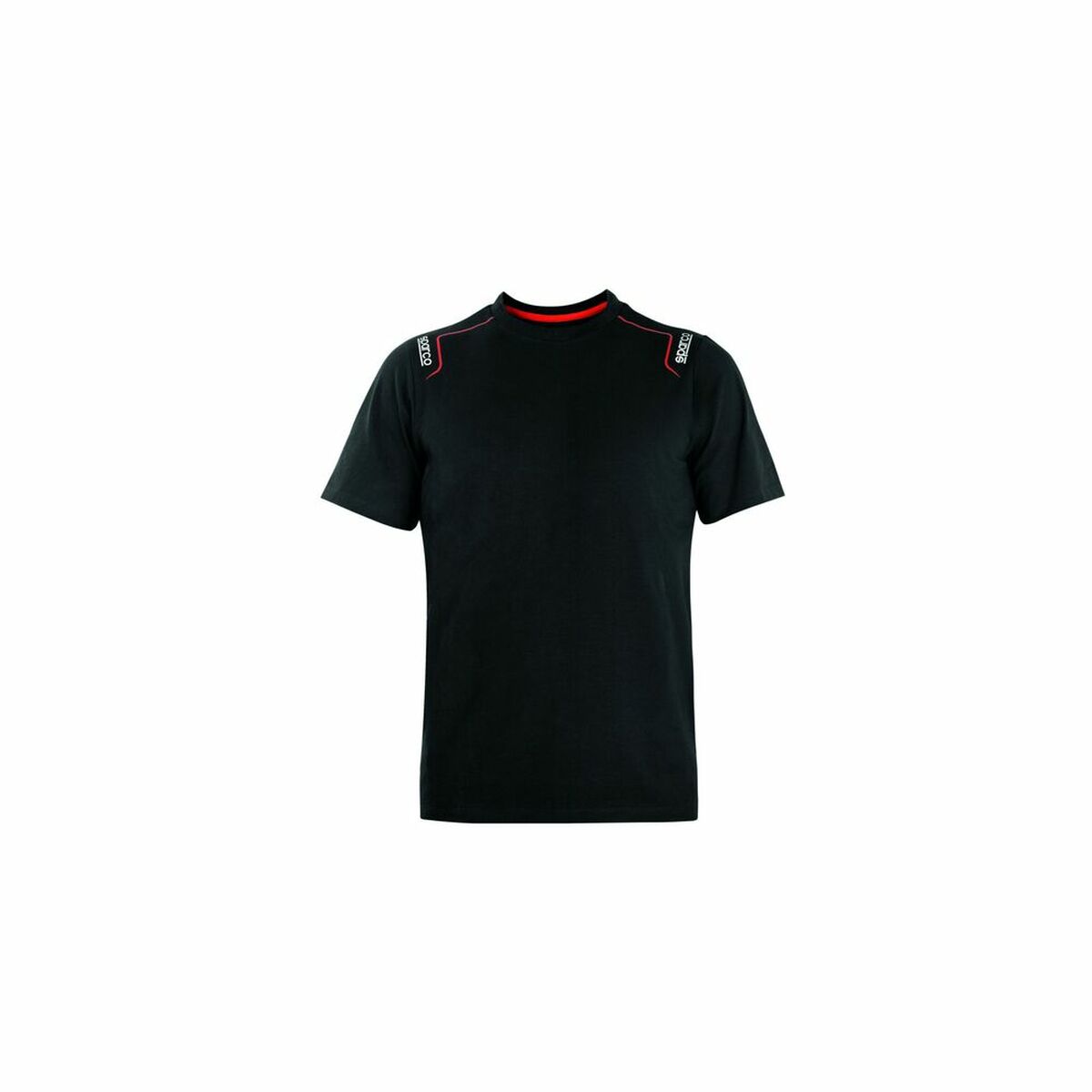 Short Sleeve T-Shirt Sparco Tech Stretch Trenton Black