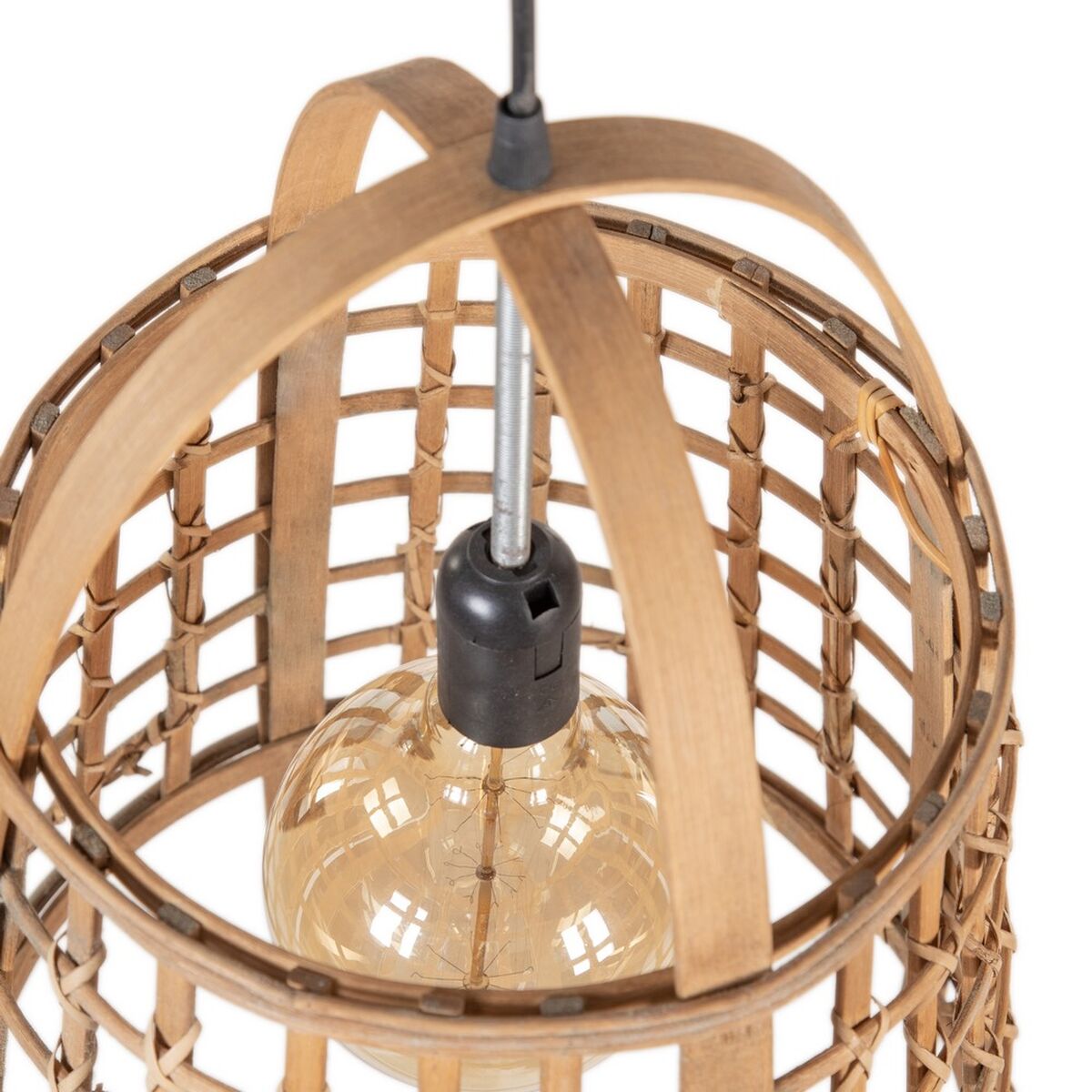 Ceiling Light 33,5 x 33,5 x 48,5 cm Natural Bamboo