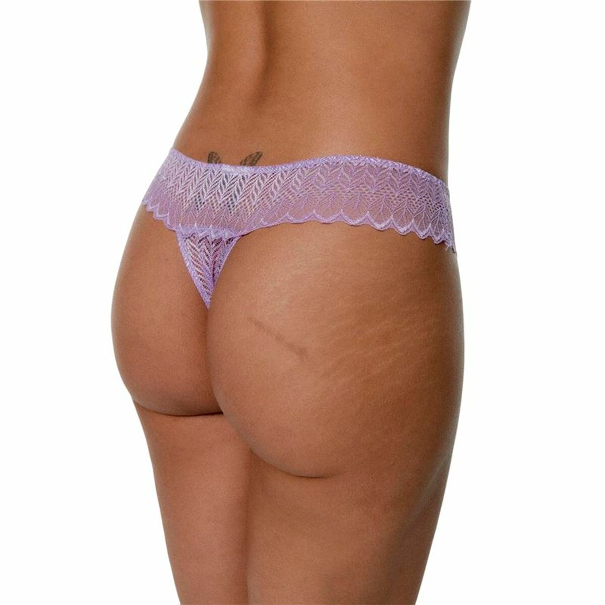 Thong Black Limba Binia  Violet