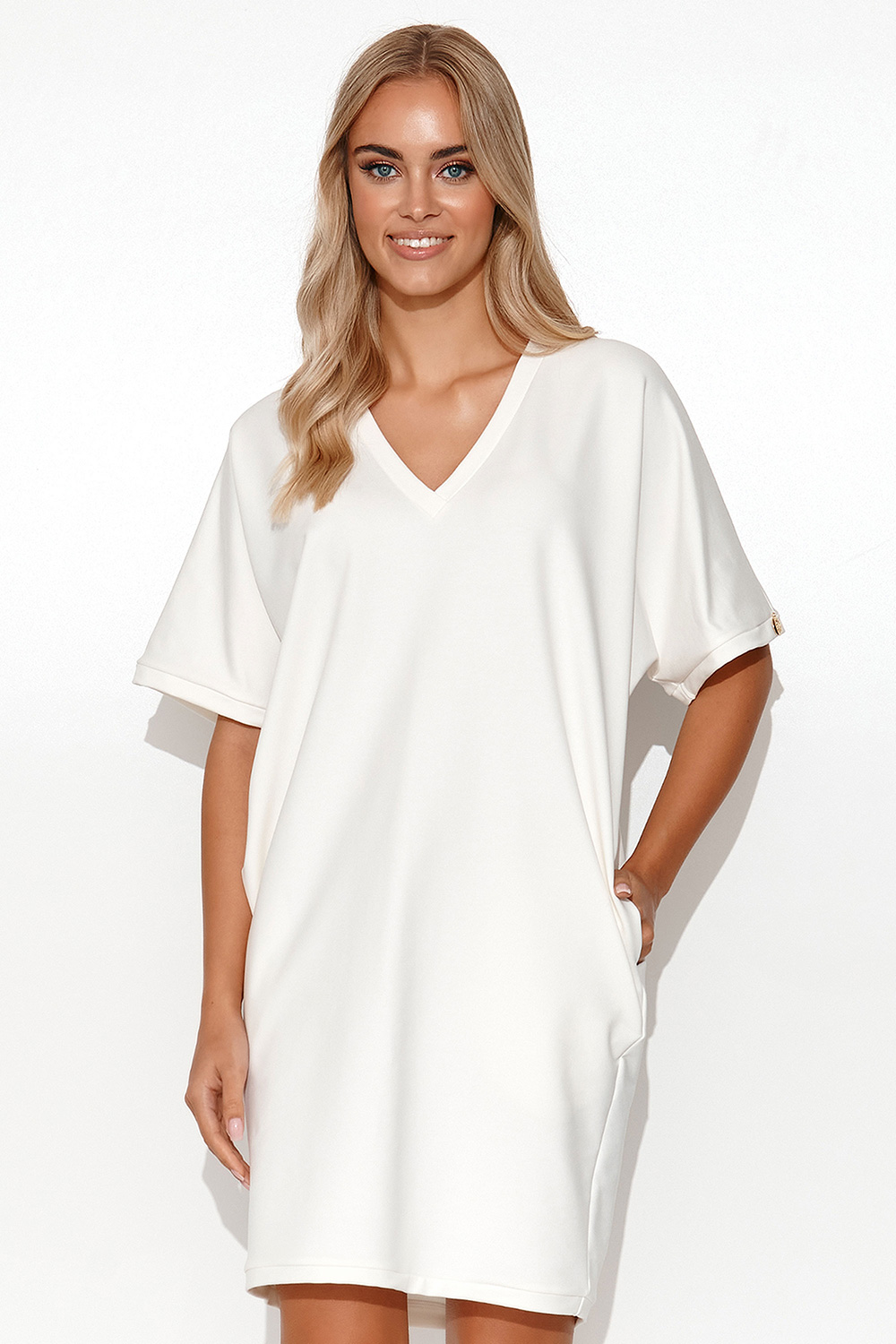Alltagskleid model 175664 Makadamia beige Damen