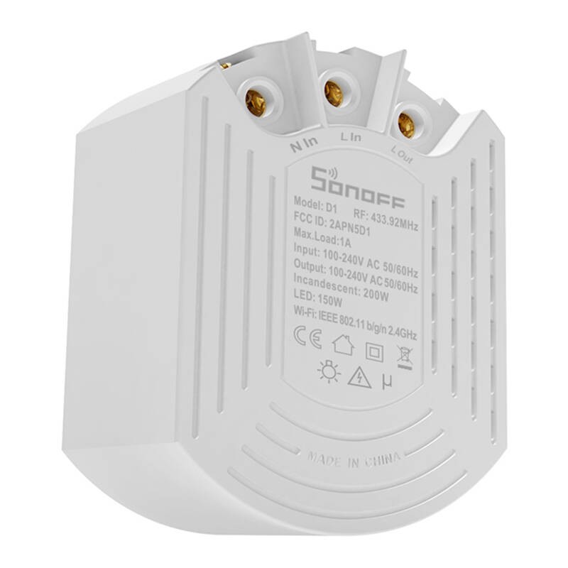 Sonoff D1 intelligent dimmer with remote control RM433R2