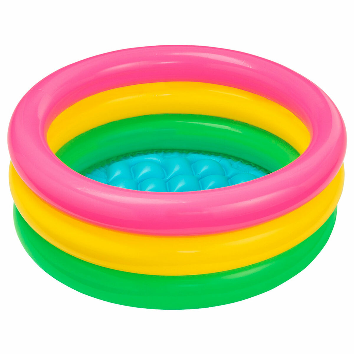 Inflatable Paddling Pool for Children Intex Sunset Glow Rings 61 x 22 x 61 cm 28 L (12 Units)
