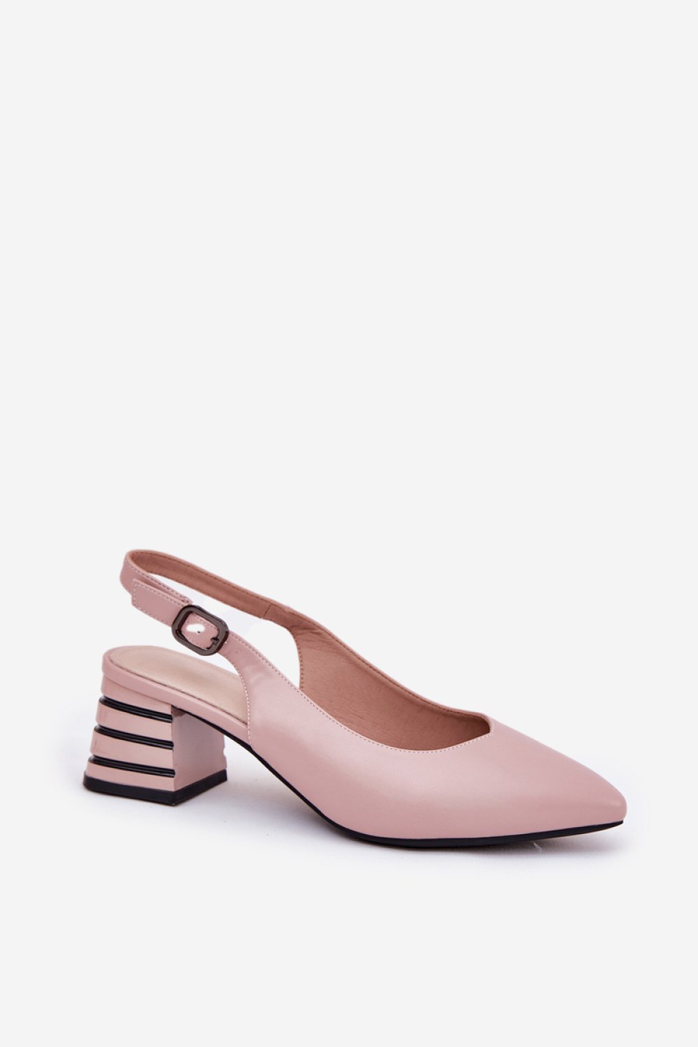  Heel sandals model Step in style  pink
