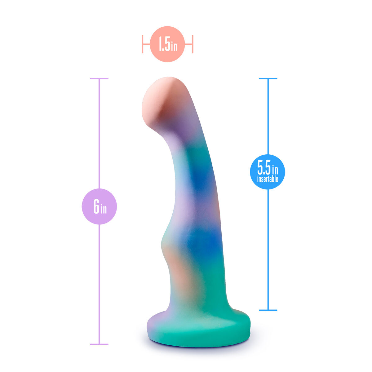 Dildo Blush Avant Multicolour Dildo Blush Avant Multicolour