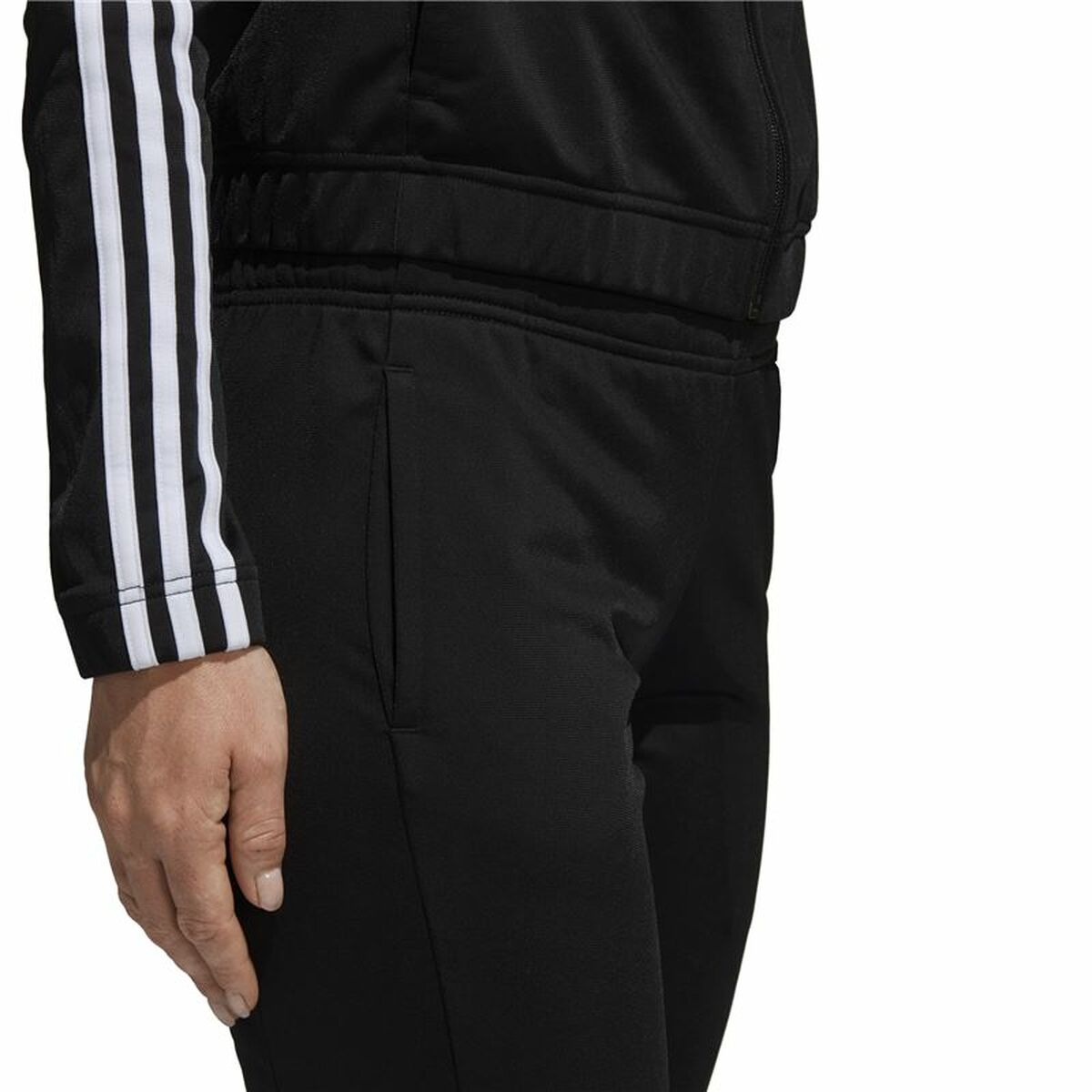 Women's Tracksuit Adidas Three Stripes Black