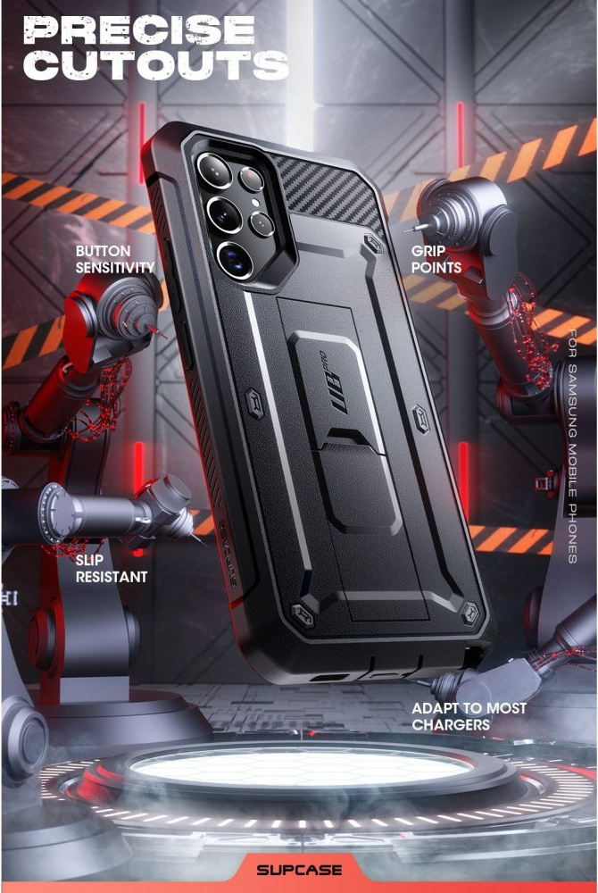 Supcase Unicorn Beetle Pro Samsung Galaxy S22 Ultra Black [2 SET]