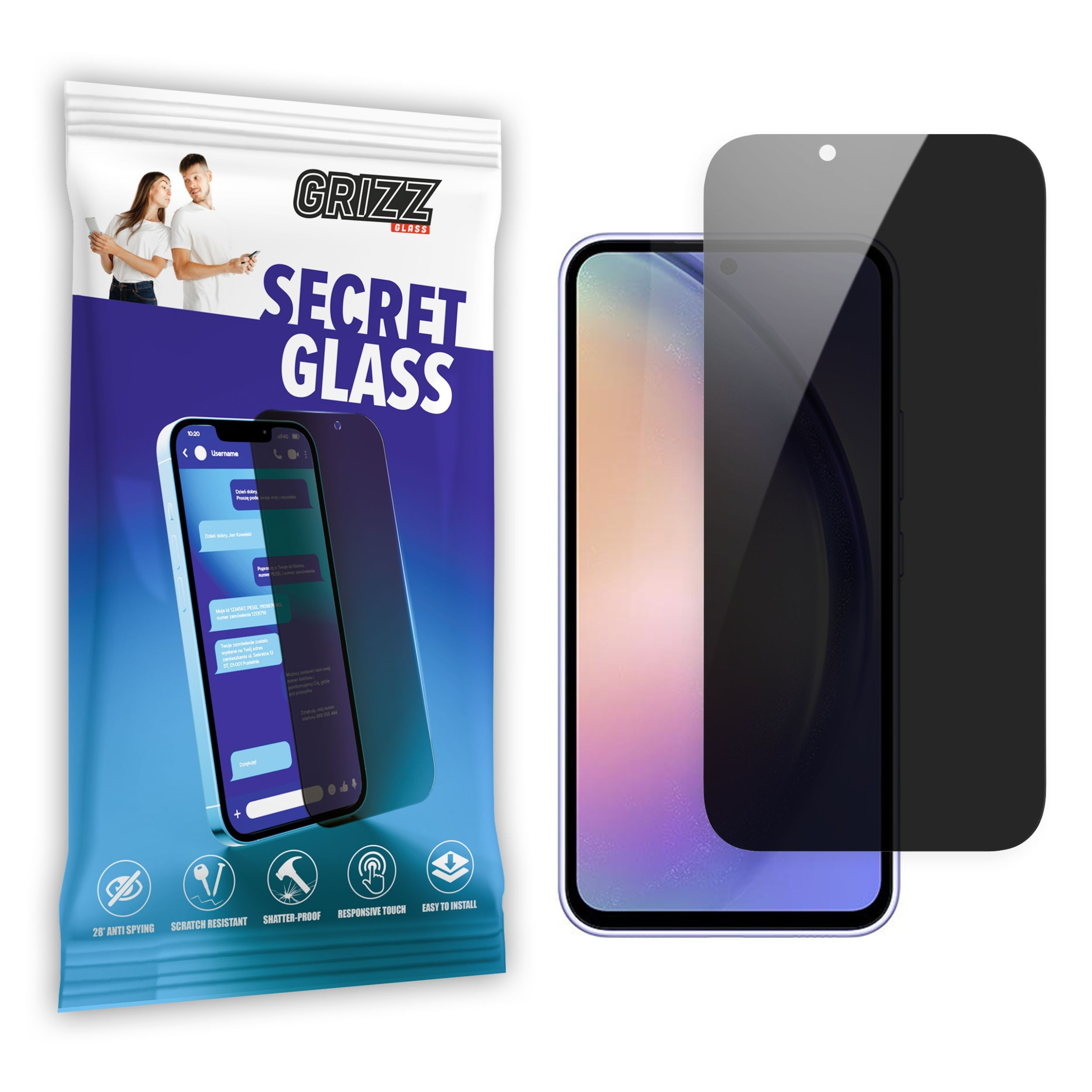 GrizzGlass SecretGlass Samsung Galaxy A54