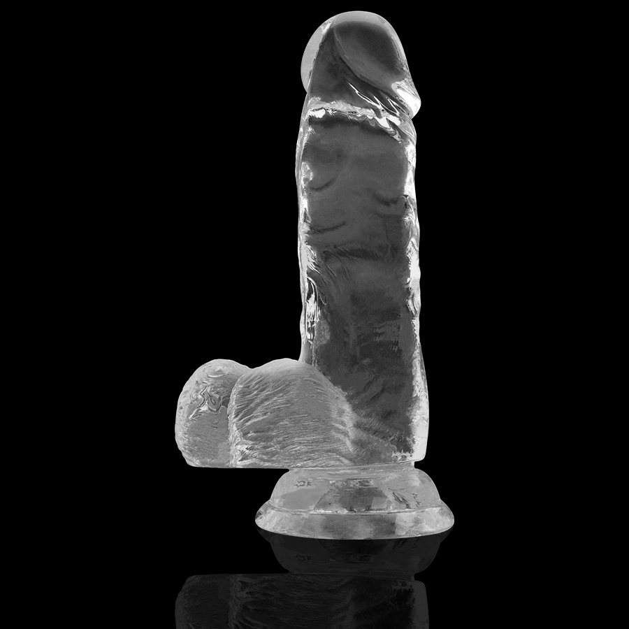 XRAY CLEAR COCK WITH BALLS  15.5CM X 3.5CM