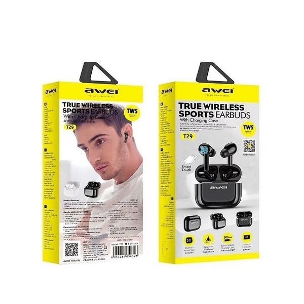 AWEI Wireless In-Ear Earphones Bluetooth 5.0 T29 TWS white