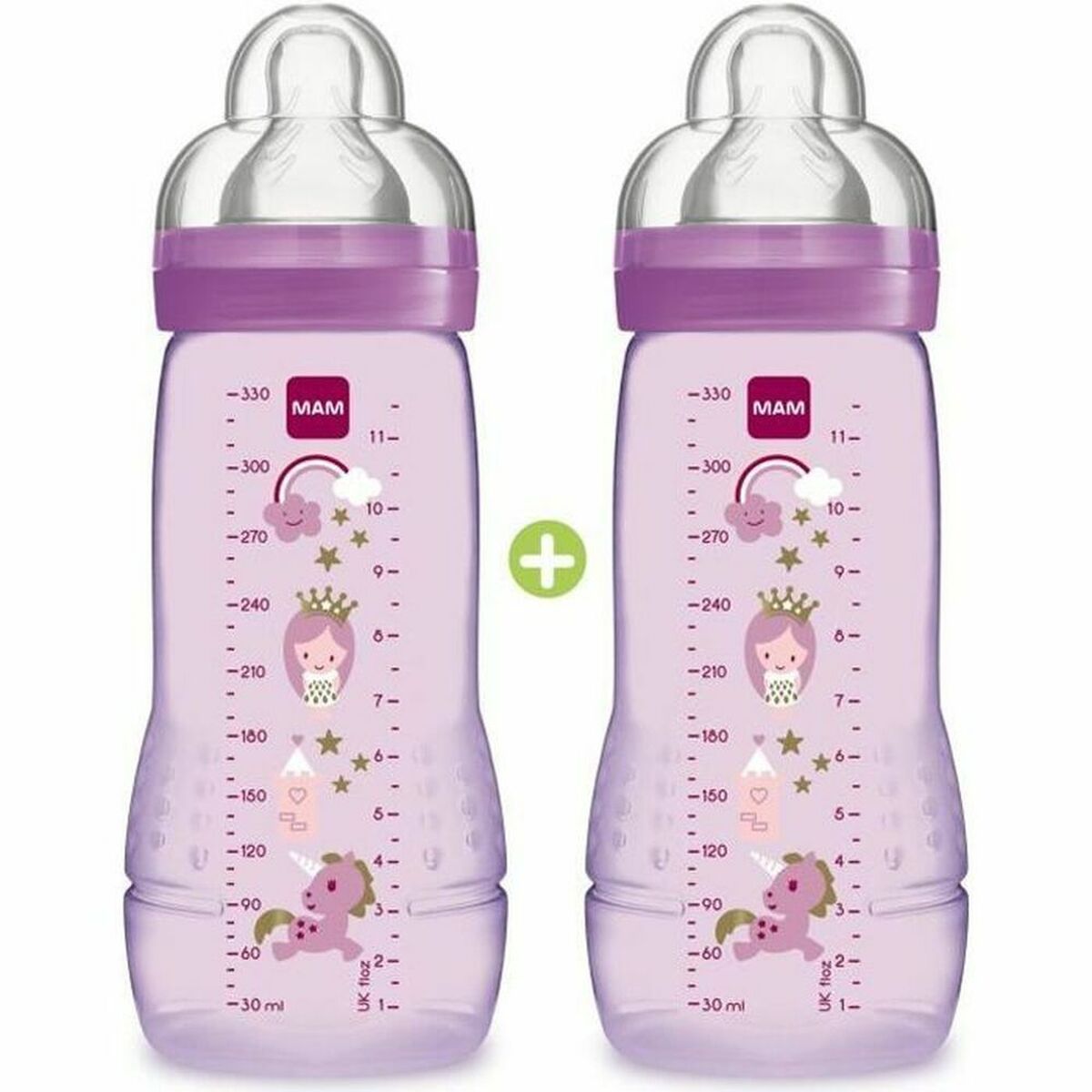Set of baby's bottles MAM 2 uds (330 ml)