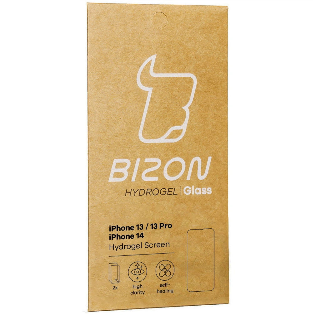 Bizon Glass Hydrogel Apple iPhone 14 / 13 / 13 Pro [2 PACK]