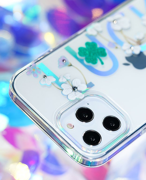Kingxbar Lucky Swarovski Apple iPhone 12 mini clear (Clover)