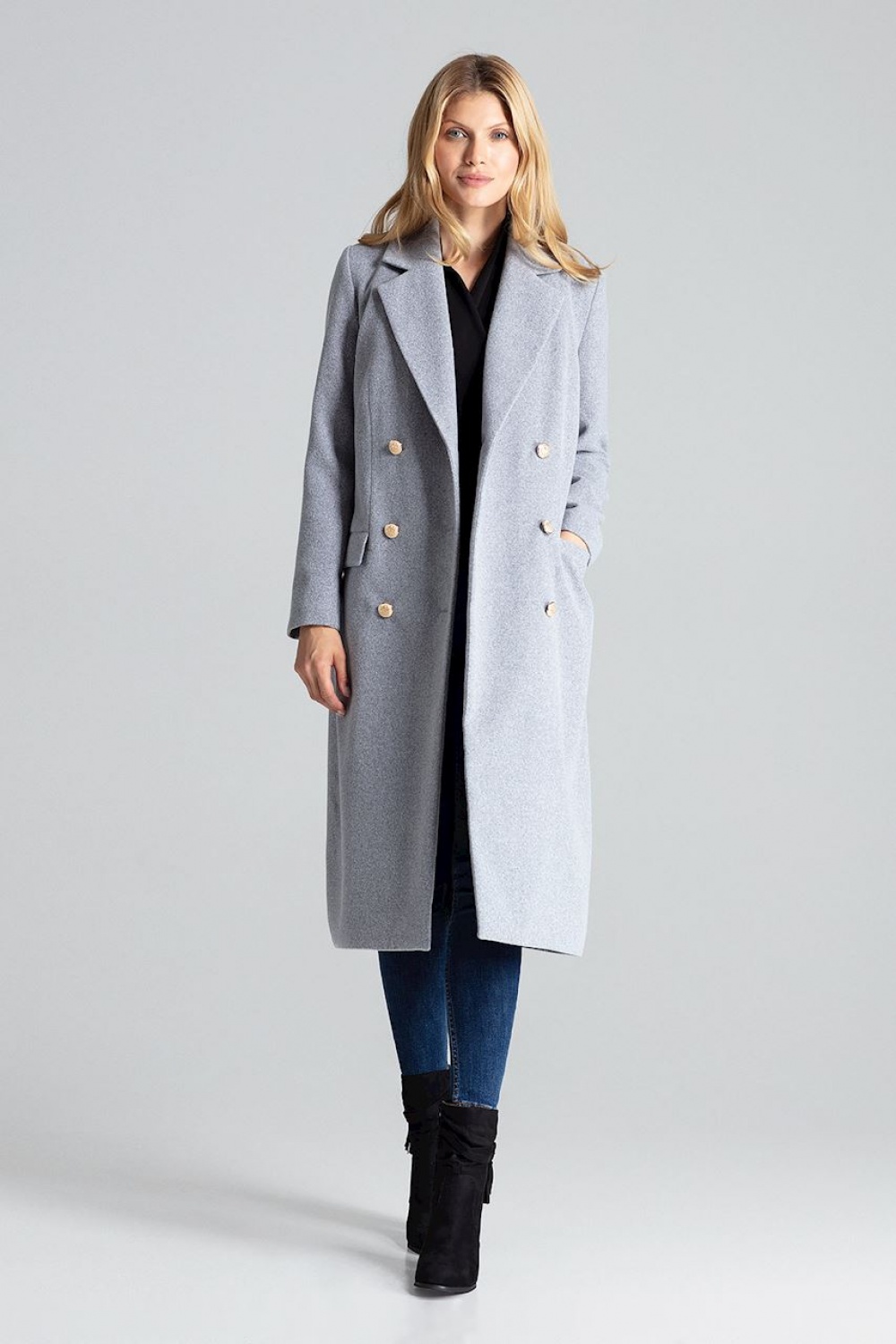 Coat model 138305 Figl grey Ladies