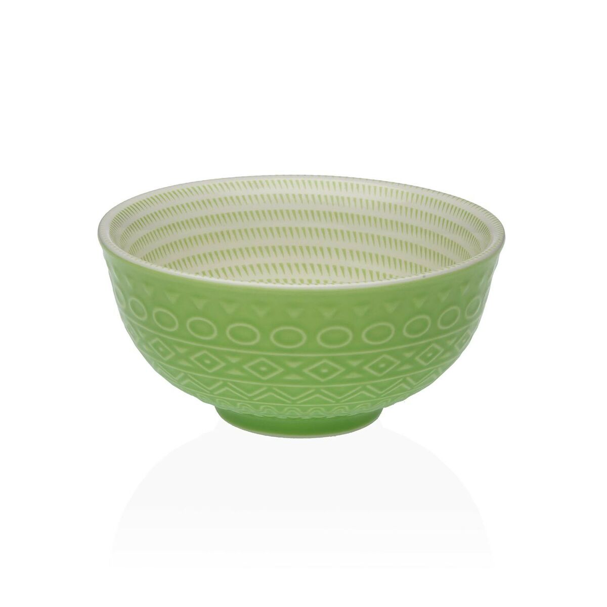 Snack Bowl Versa Green Ceramic Porcelain 12,3 x 5,8 x 12,3 cm