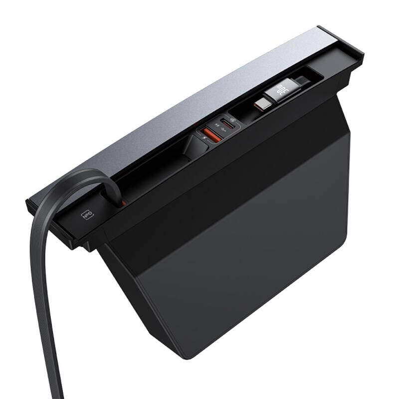 Baseus T-Space hub with USB-C, USB-C 45W cable for Tesla (black)
