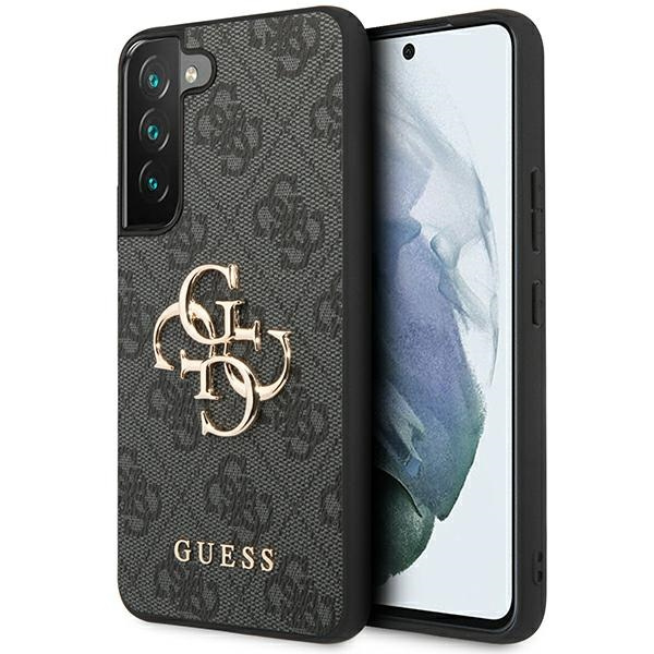 Guess GUHCS23S4GMGGR Samsung Galaxy S23 grey hardcase 4G Big Metal Logo