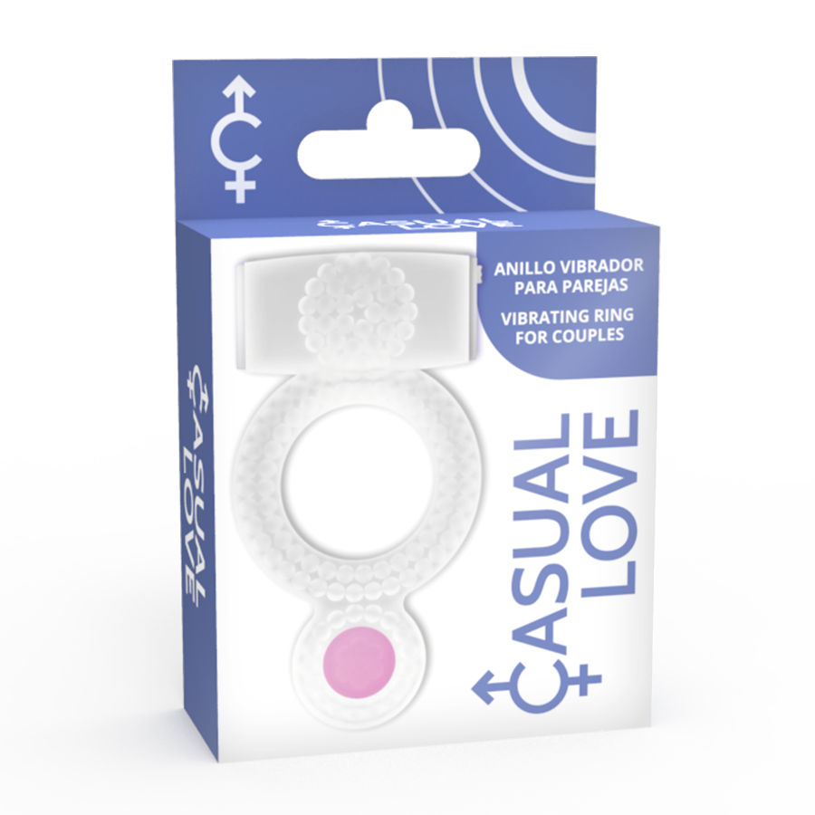 CASUAL LOVE-  CASUAL RING VIBRATING DOUBLE PLEASURE TRANSPARENT