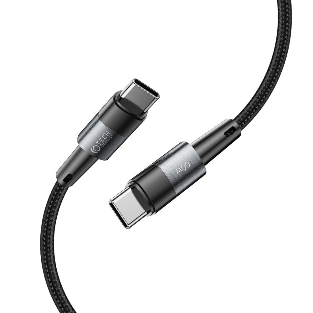 Tech-protect Ultraboost USB-C/USB-C Cable PD 60W 3A 100cm Grey