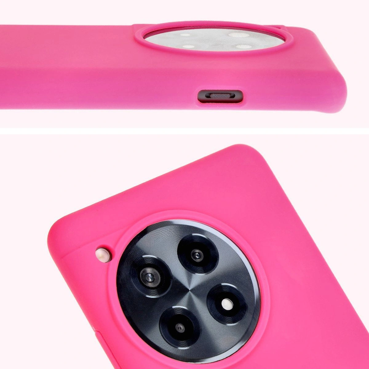 Bizon Soft Case OnePlus 12R neon pink
