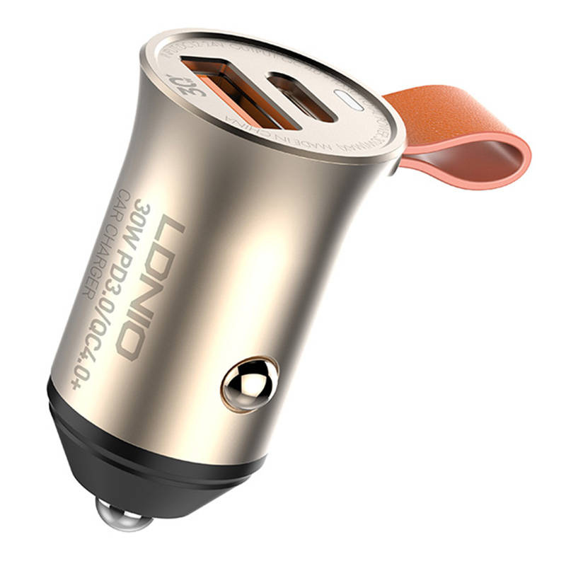 LDNIO C509Q Car Charger USB-A, USB-C 30W + USB-C cable