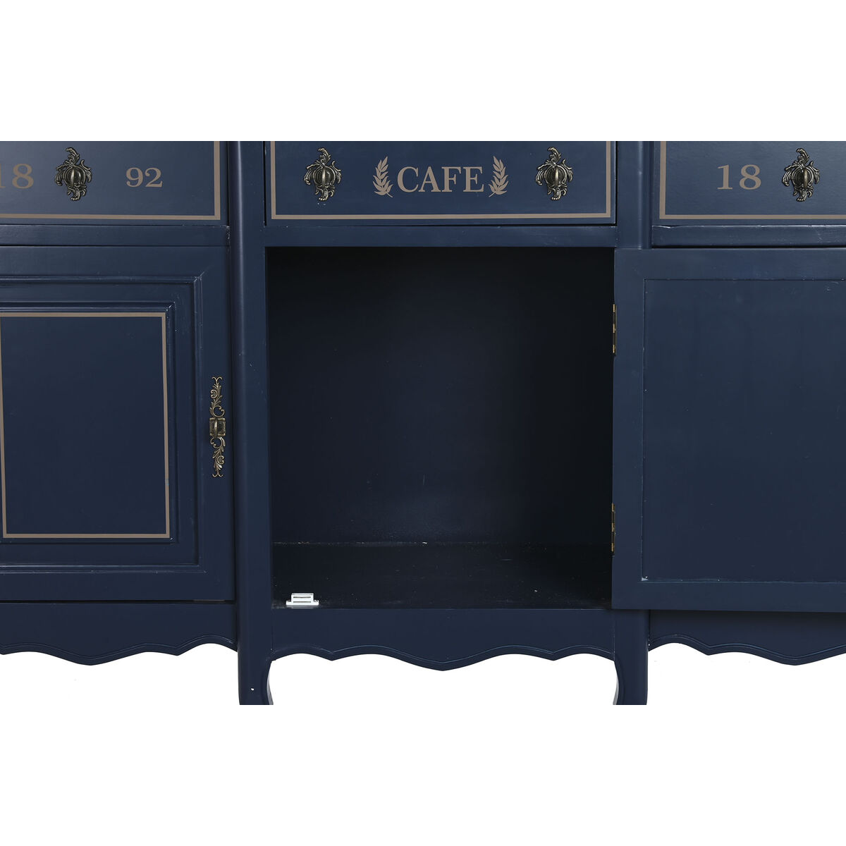 Sideboard DKD Home Decor Brown Navy Blue (120 x 48 x 60 cm)