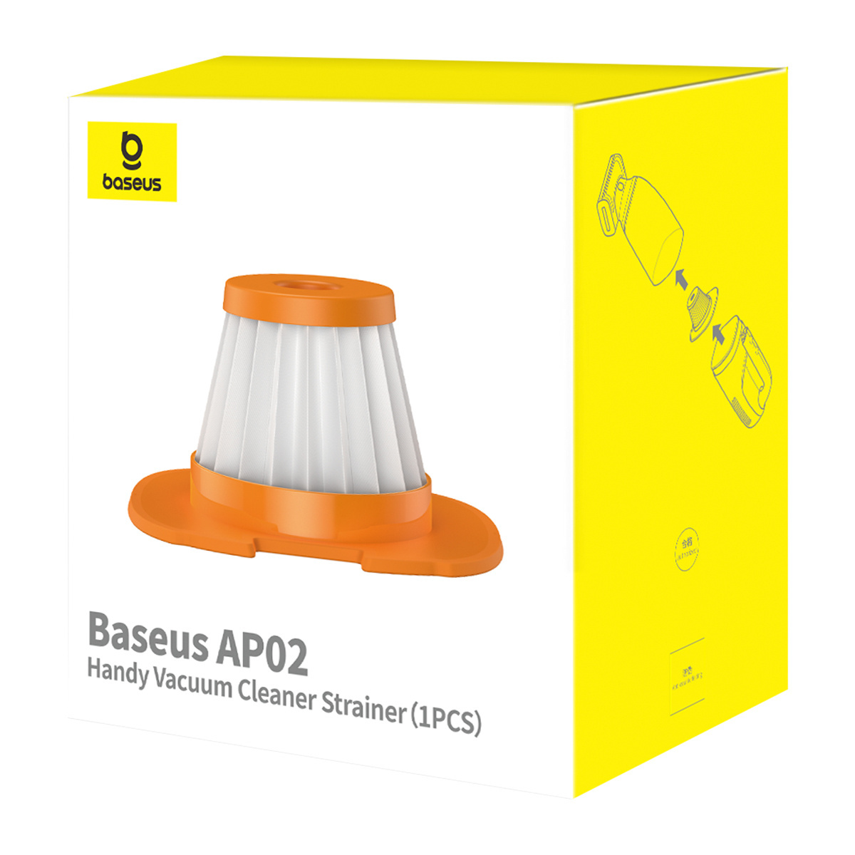 Baseus AP02 6000Pa hoover filter orange