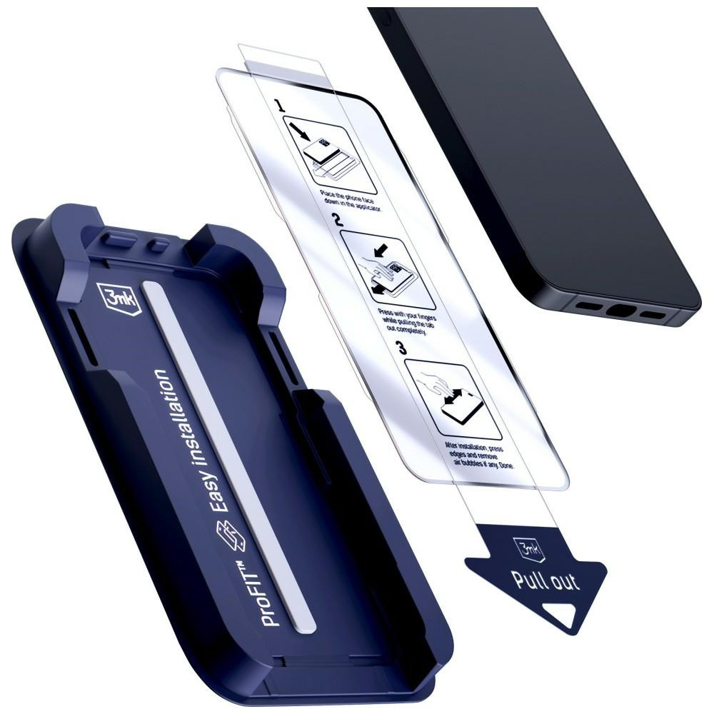 Szkło hartowane 3MK HardGlass Max z aplikatorem do Apple iPhone 15 Pro Max czarny