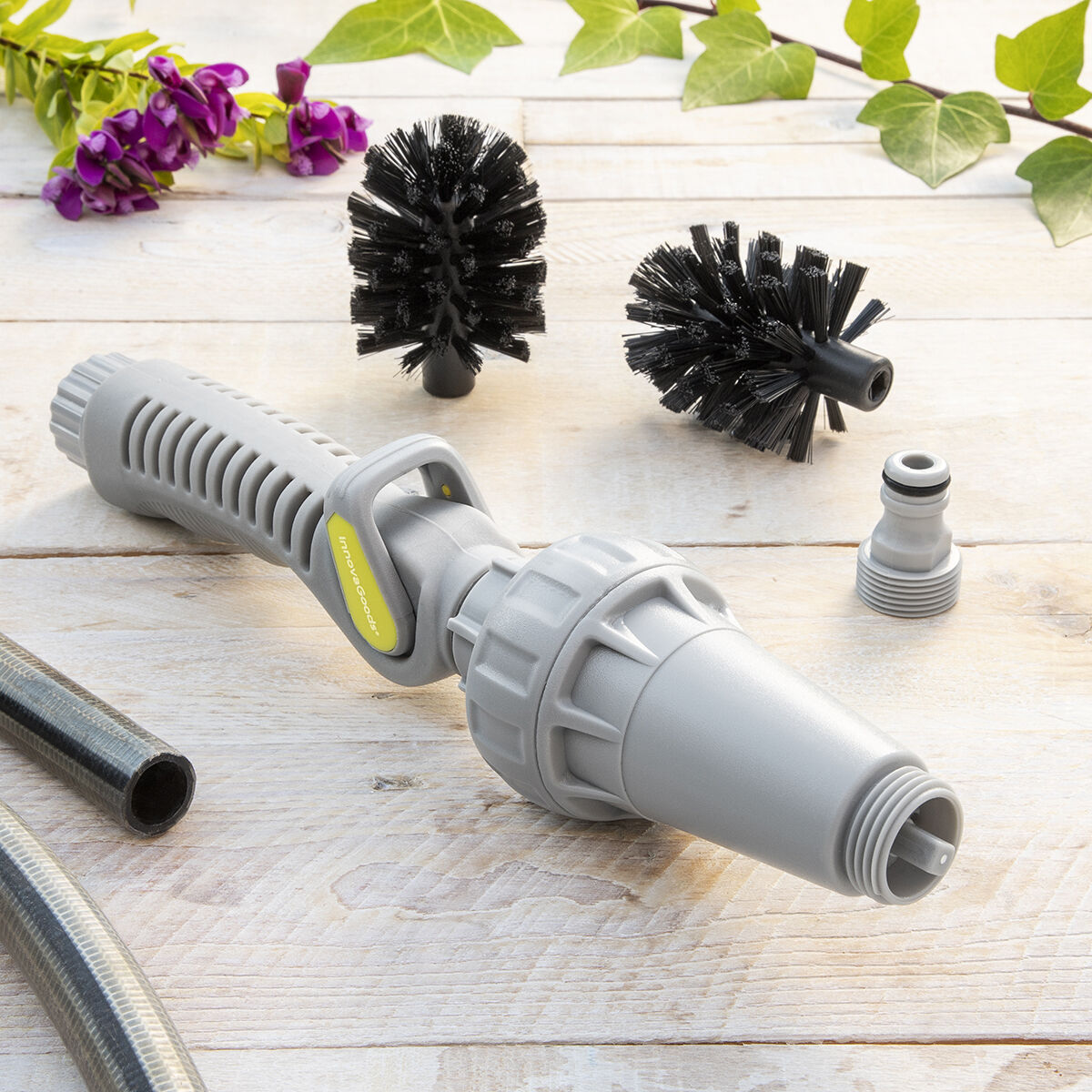 Rotating Brush for Hosepipe Twise InnovaGoods Rotating Brush for Hosepipe Twise InnovaGoods