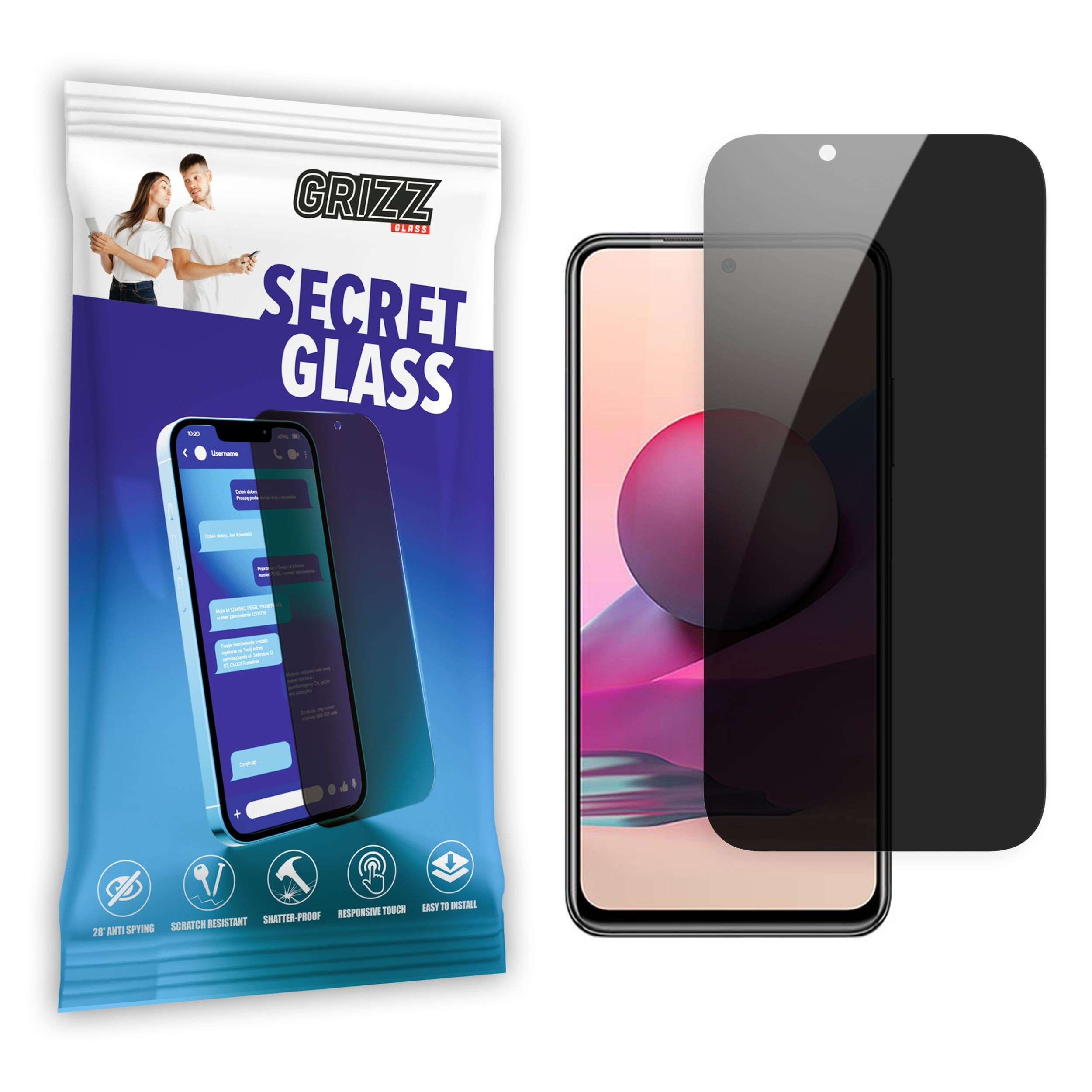 GrizzGlass SecretGlass Xiaomi Redmi Note 10s