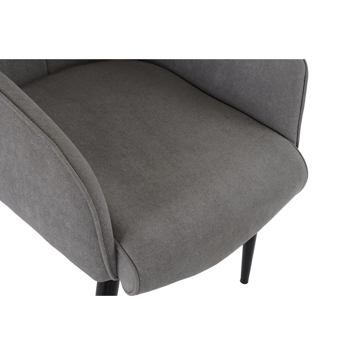 Armchair DKD Home Decor 69 x 77 x 91 cm Black Grey Metal