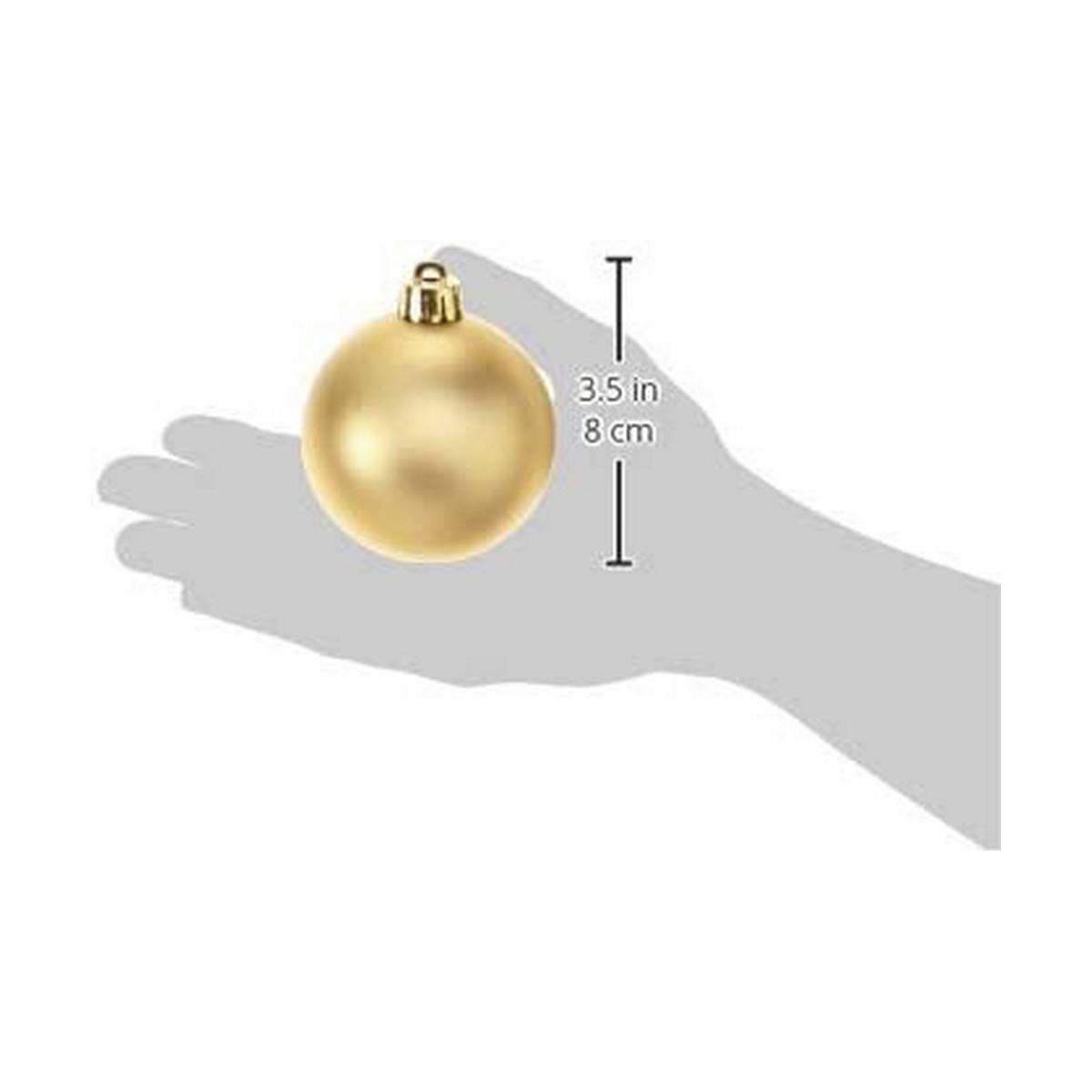 Bombki świąteczne Decoris Złoto (Ø6 cm)