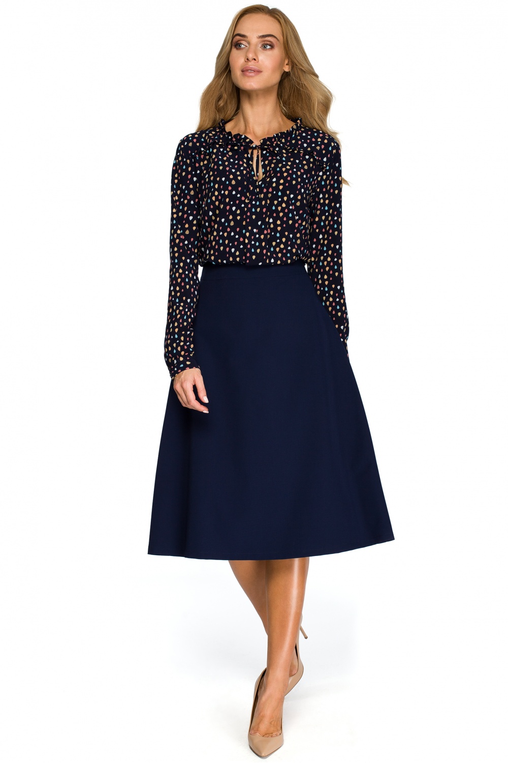  Skirt model 124819 Stylove  navy blue