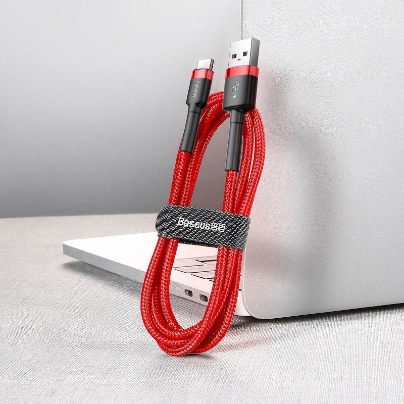 Cable USB-C Baseus Cafule 2A 3m Red
