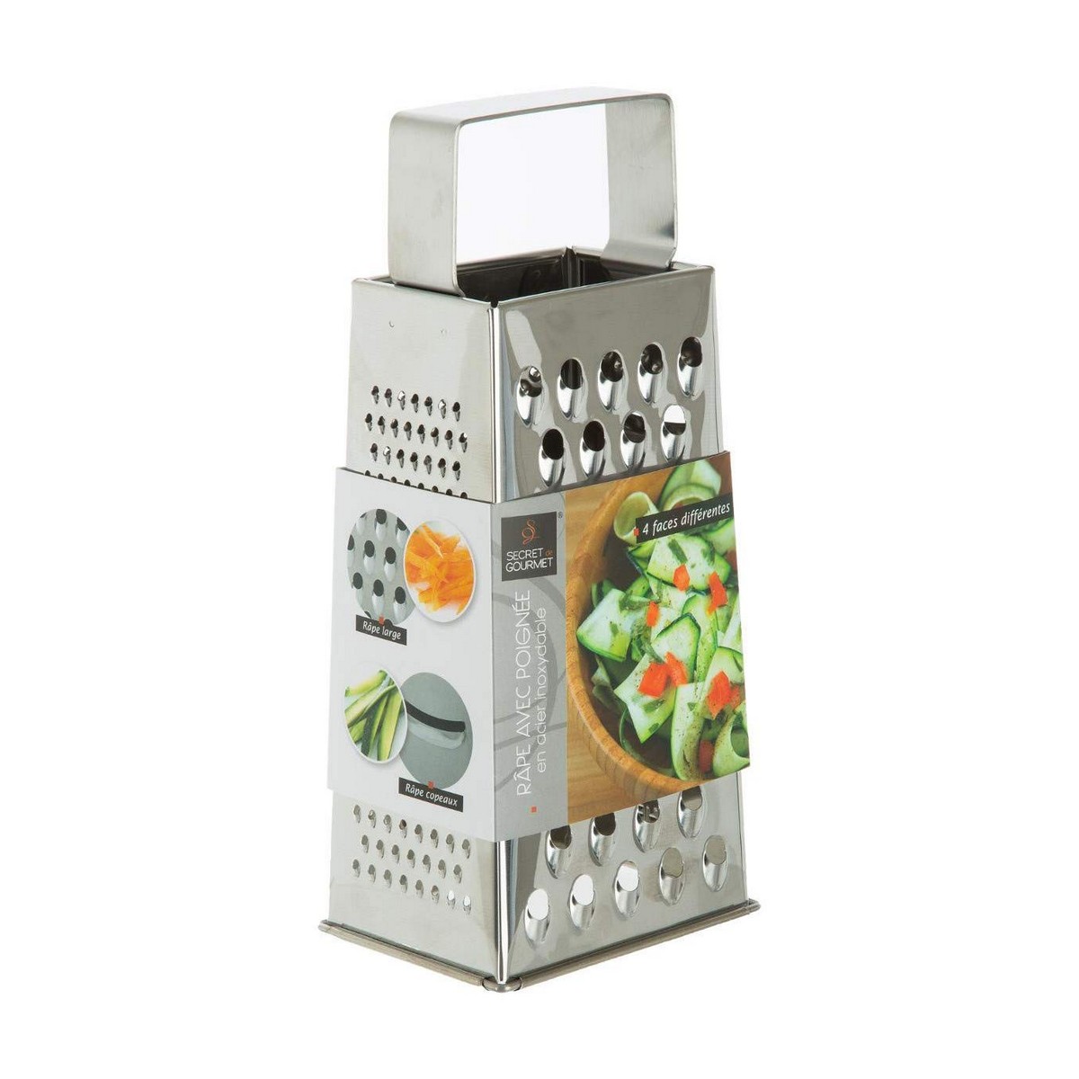 Grater 4 sides Stainless steel (24 x 11 x 7,5 cm)