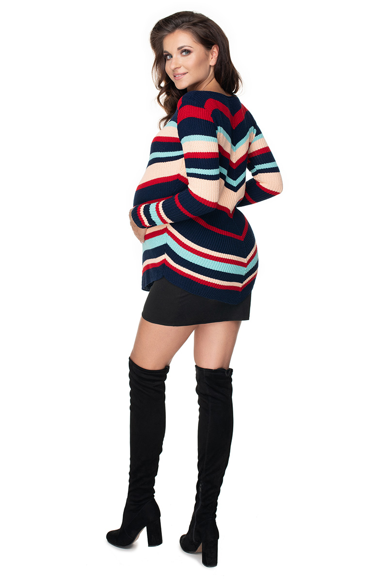  Pregnancy sweater model 135980 PeeKaBoo  navy blue