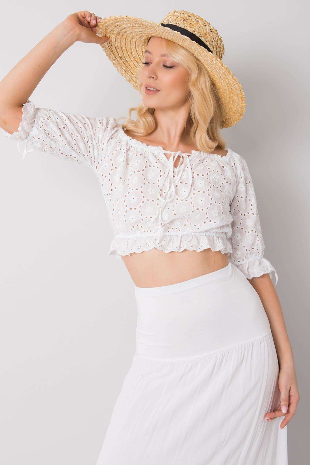  Blouse model 167534 Och Bella  white