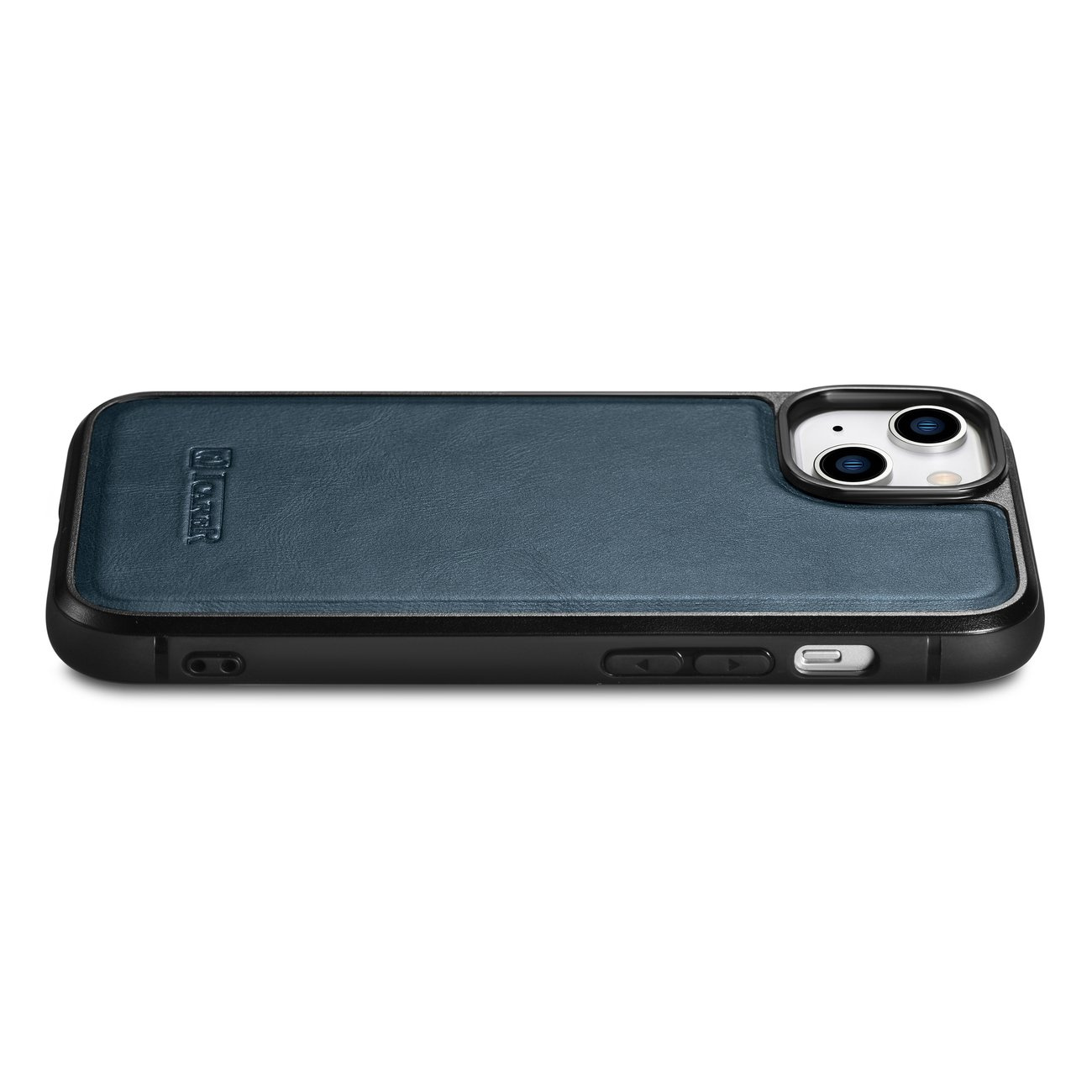 iCarer Leather Oil Wax MagSafe Apple iPhone 14 Plus blue