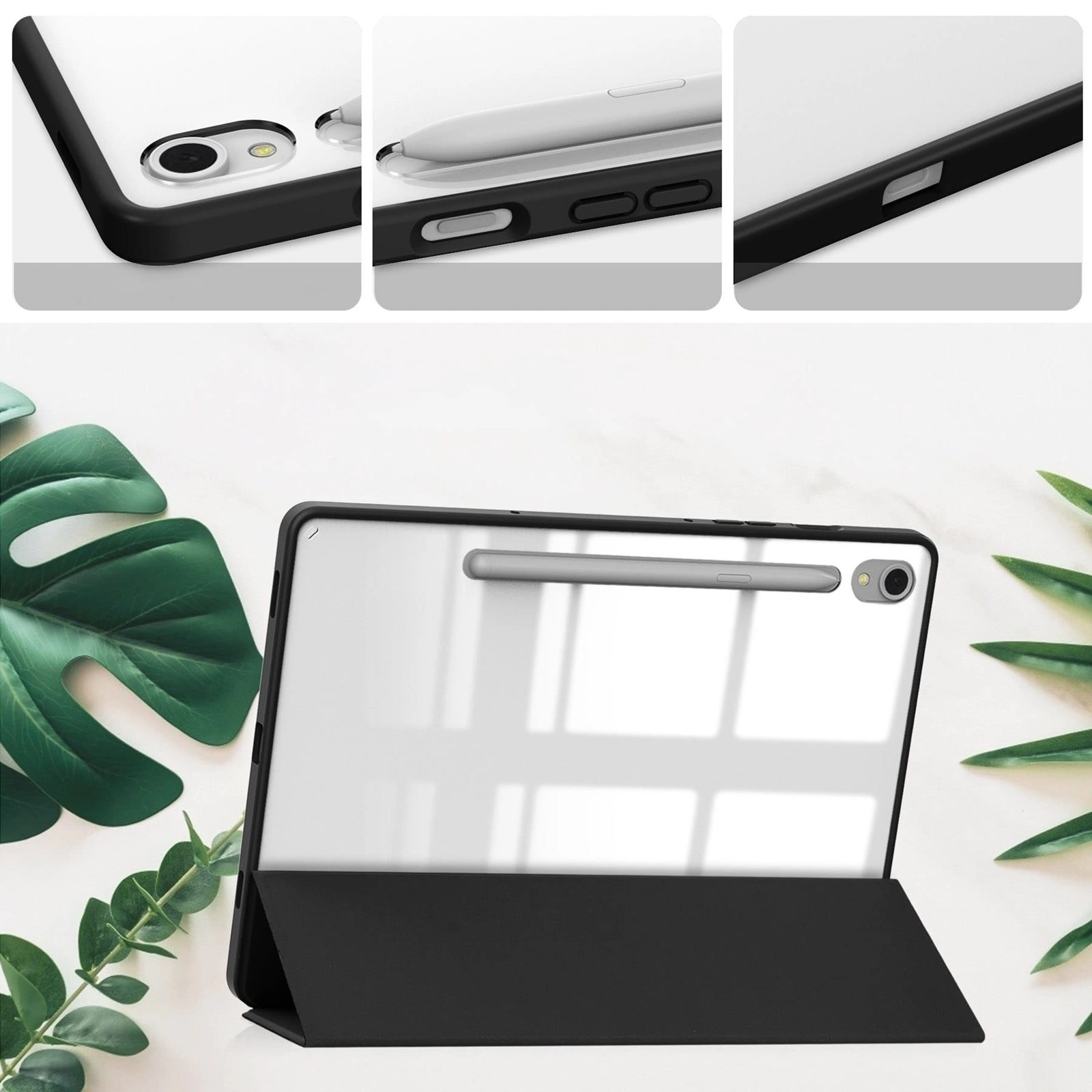 Bizon Case Tab Clear Matt Samsung Galaxy Tab S9 black