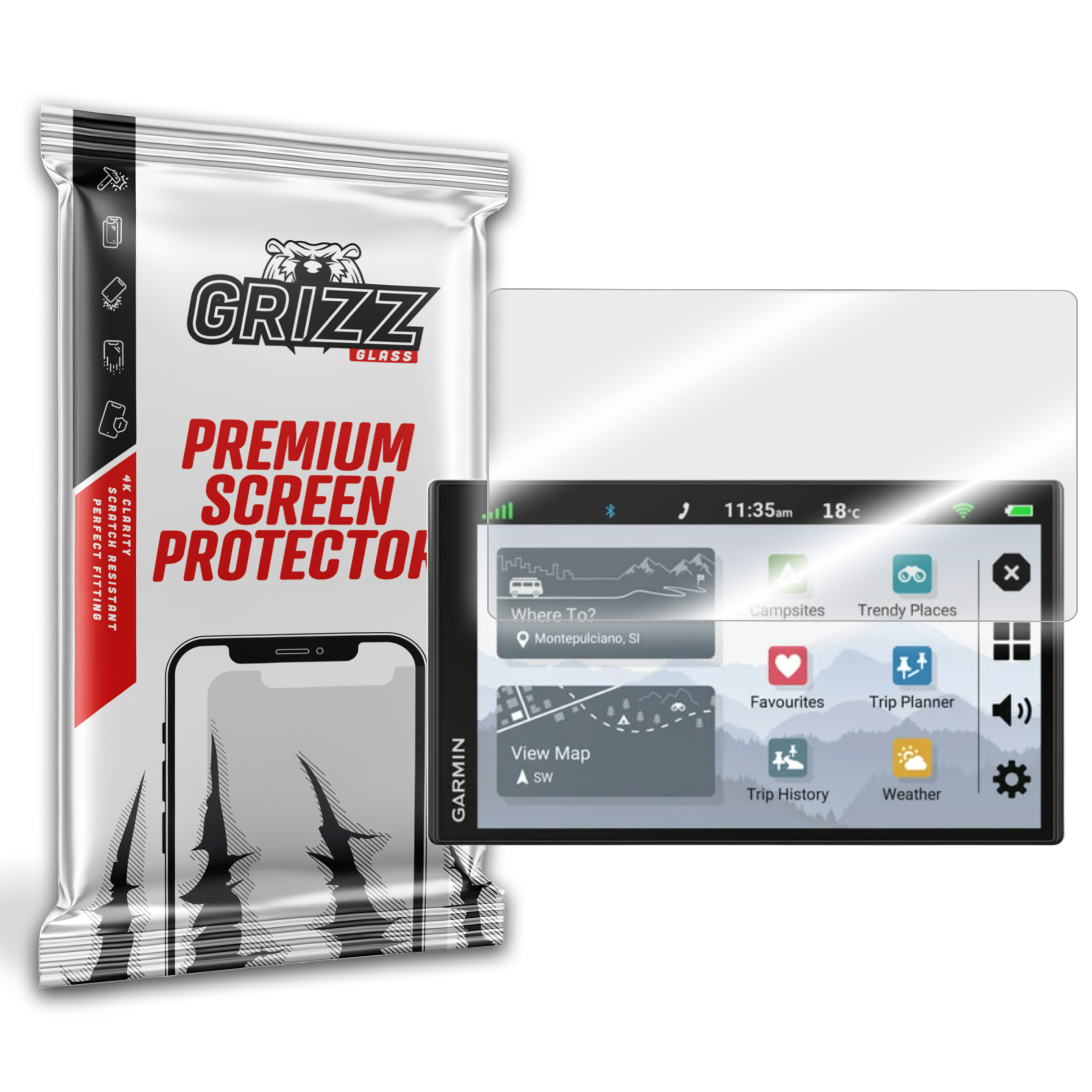 GrizzGlass HybridGlass Garmin CamperVan