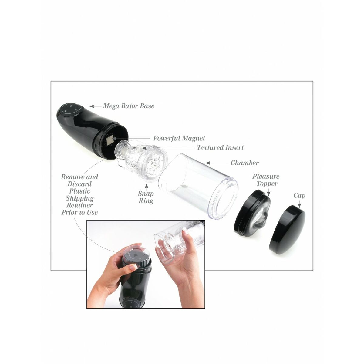 Masturbator Pipedream EXTREME MEGA-BATOR ASS BLACK