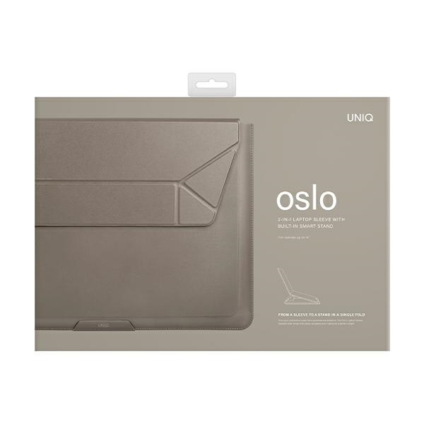 UNIQ Oslo laptop Sleeve 14 inch stone grey