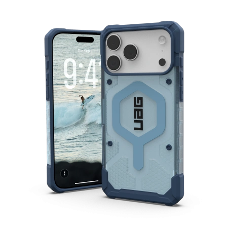 Etui UAG Urban Armor Gear Pathfinder Clear MagSafe Bundle do Apple iPhone 17 Pro Max MagSafe + smycz na nadgarstek (blues)