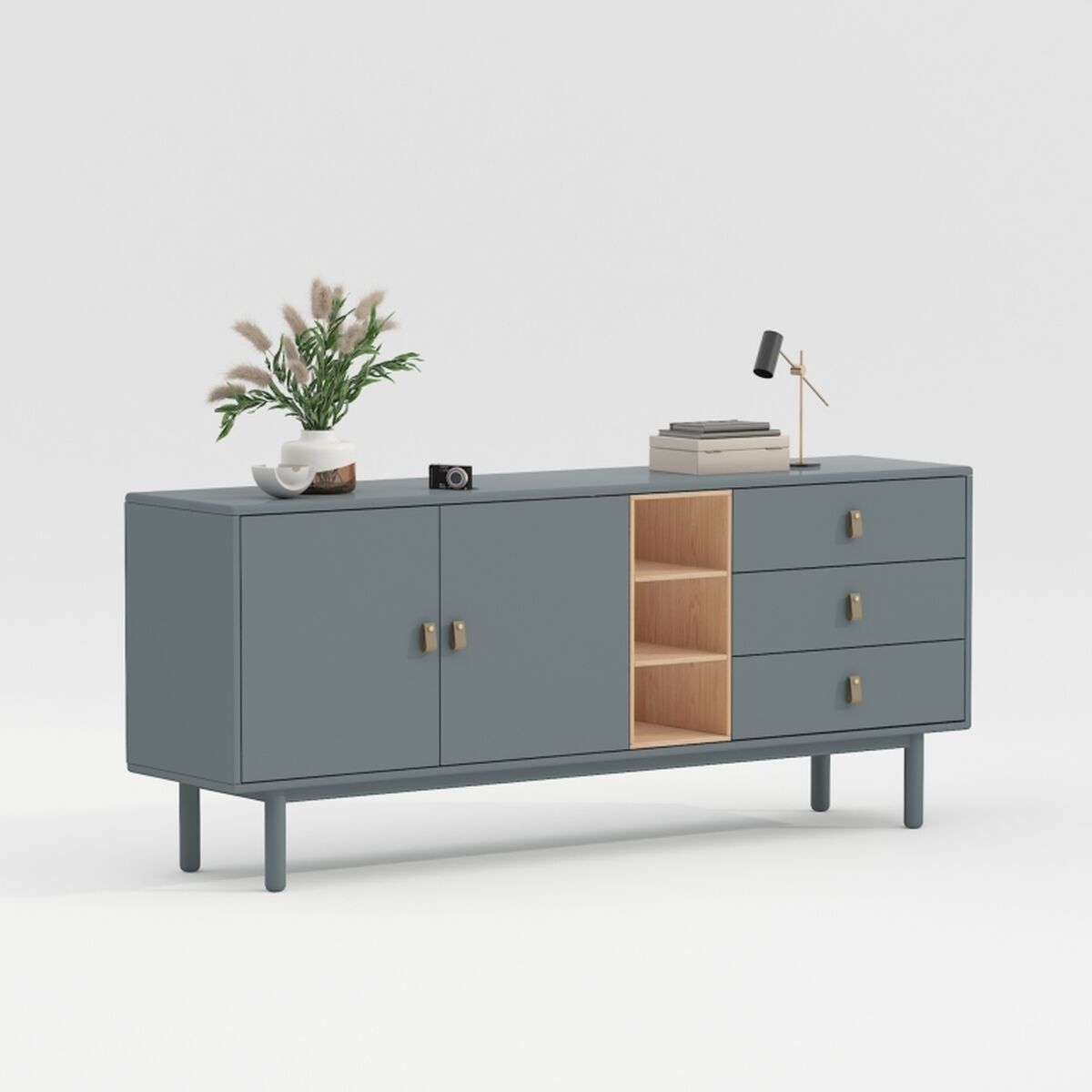 Sideboard Home ESPRIT Blue Grey 180 x 40 x 75 cm