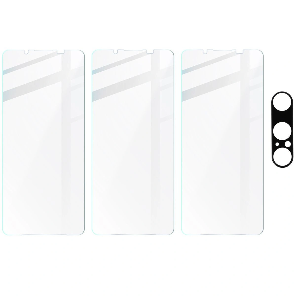 BIZON Clear 3x screen glass + camera glass Sony Xperia 1 VI