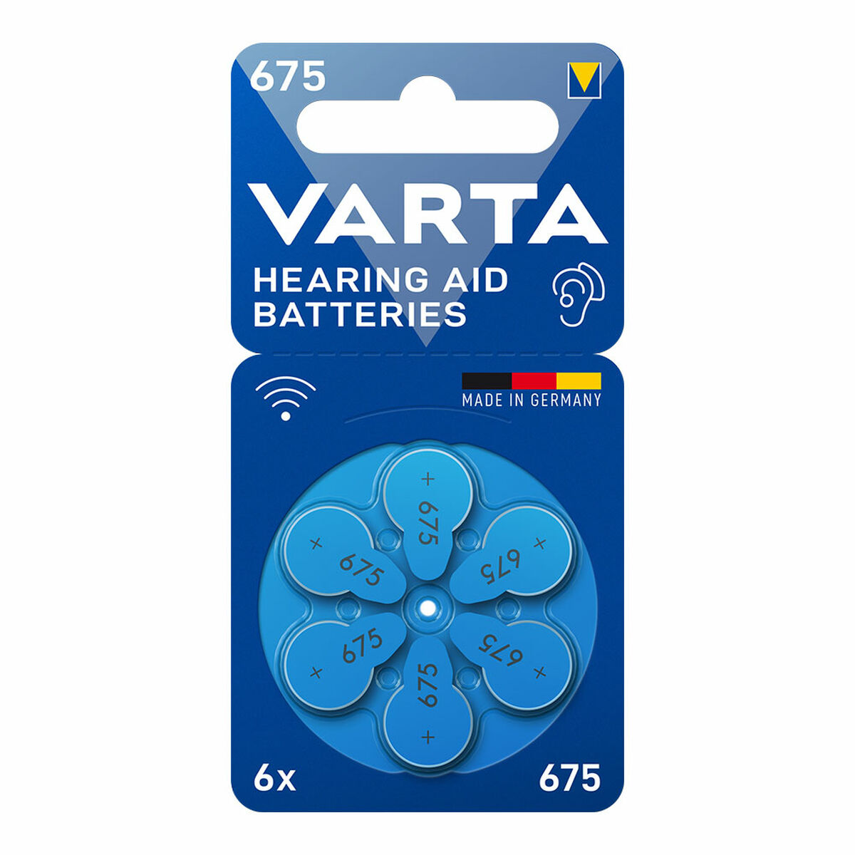 Hearing aid battery Varta Hearing Aid 675 PR44 6 Units